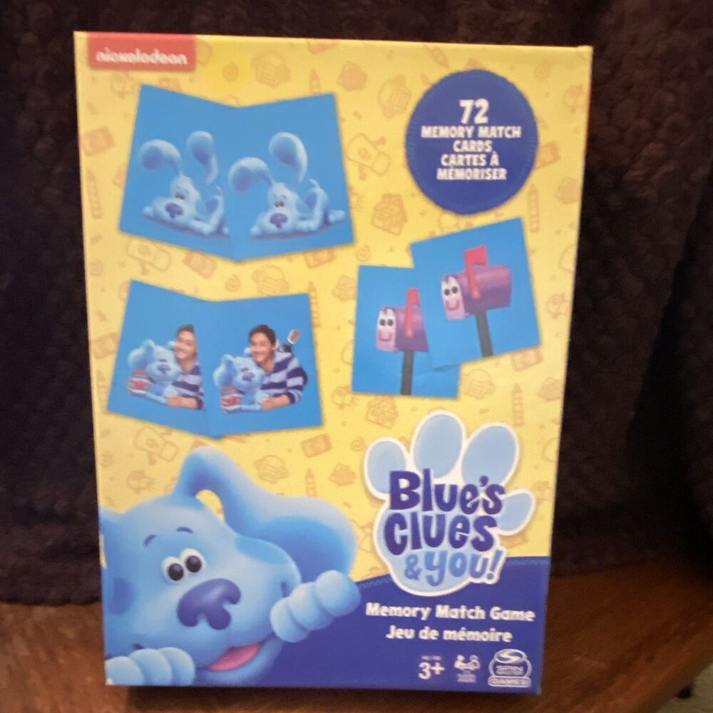 BLUES CLUES & YOU? MEMORY MATCH GAME WITH 72 MATCHING CARDS